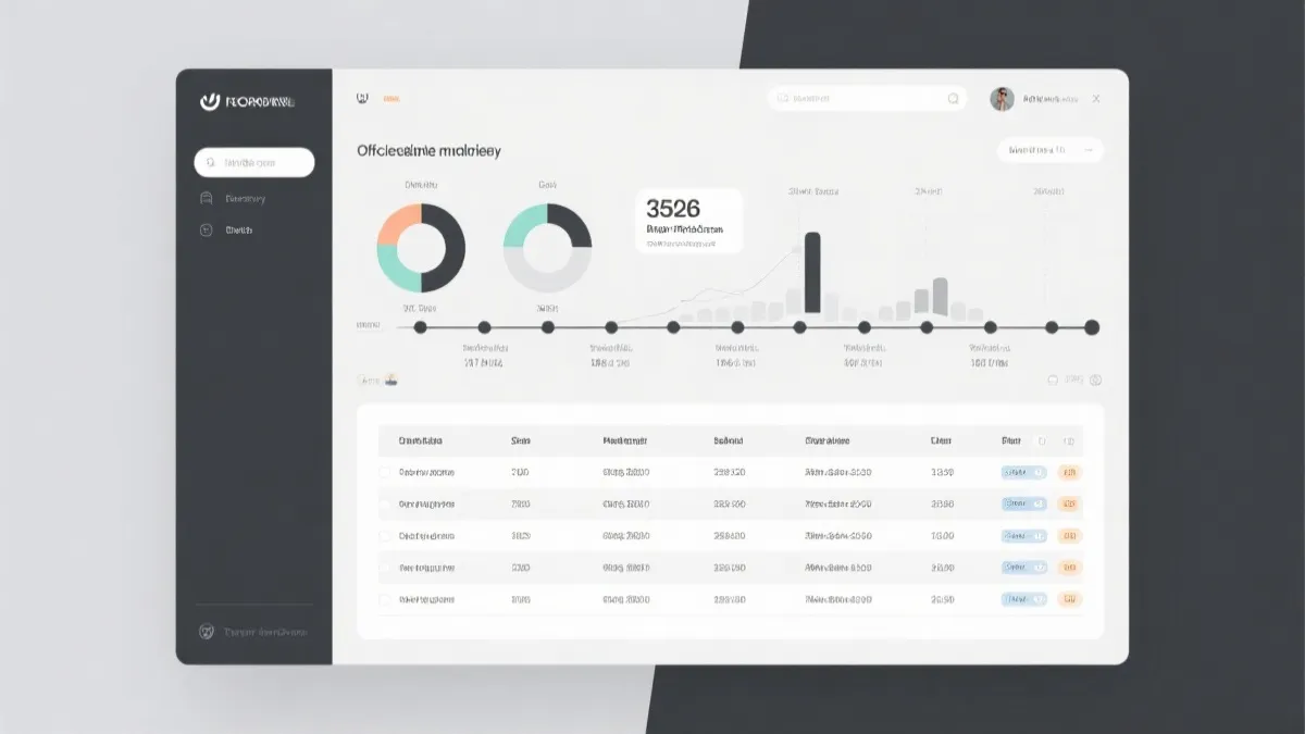 时间序列与列表展示线框示意图